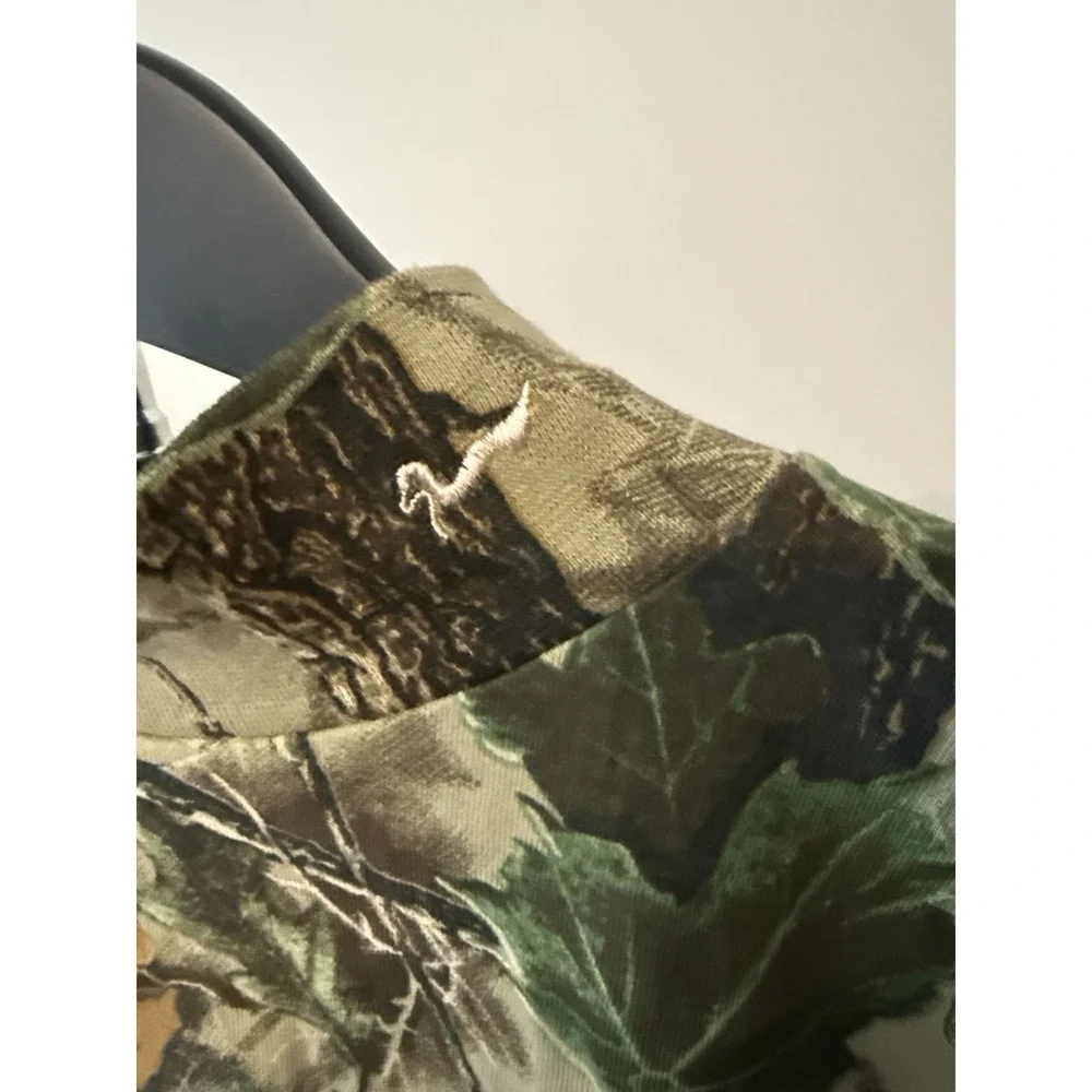 Duxbak Realtree Camo Mock Neck Hunting Shirt Mens Large Regular USA Hunting